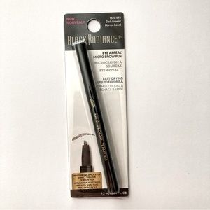 NEW Black Radiance Eye Appeal Micro Brow Liner Pen, Dark Brown, 0.04 fl oz